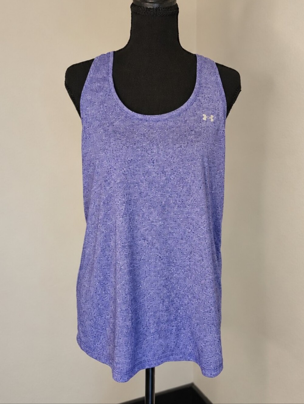 Under Armour Women's Heathered Blue Performance Tank Top
